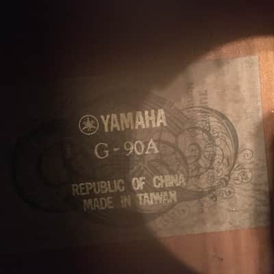 Yamaha  G90A classical guitar 1980s Natural made in Taiwan in very good condition image 4