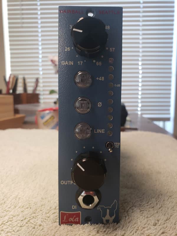 Hairball Audio Lola 500 Series Mic Preamp Module 2010s - Blue image 1
