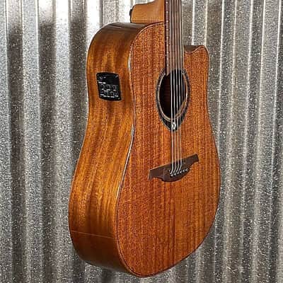 LAG Guitars T98DCE Natural Dreadnought Acoustic Electric Guitar #2194 image 5