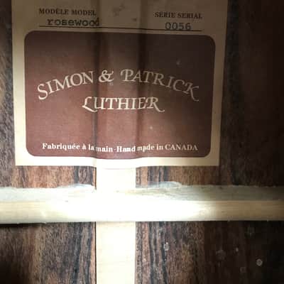 SIMON & PATRICK LUTHIER Rosewood - Serial # 0056 image 4