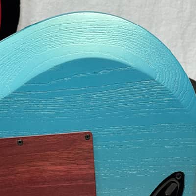Kiesel A2 6 6-string Guitar with Gig Bag - Blue Mist Metallic image 12