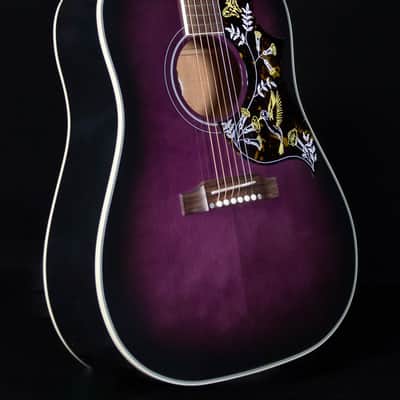 Gibson Hummingbird Standard Acoustic Guitar, Purple Burst image 4