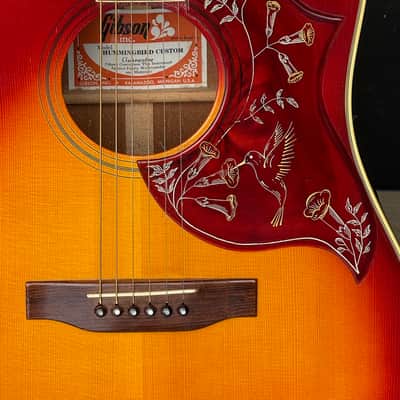 Gibson Hummingbird Custom 1971 - stunning & minty Cherry'burst Hummer for the pickiest collector ! image 11