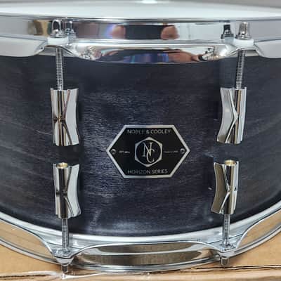 Noble & Cooley *Pre-Order* Horizon 6.5x14" Maple/Mahogany Hybrid Snare Drum in Blackwash Satin & Chrome Hardware | Made in the USA | Authorized Dealer image 3