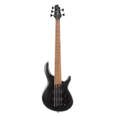 Cort B5 Element 5-String Bass in Open Pore Trans Black image 2