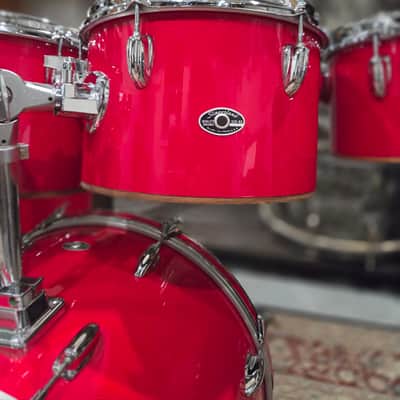 1980s Slingerland Spirit 4000 8 Piece Drum Shell Pack - Red Gloss 8/10/12/13/14/15/16/22 (C021-4) image 3