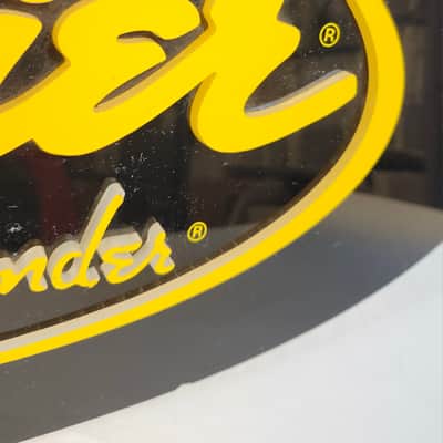 Rare "Squier by Fender" Illuminated Dealer Display Sign, 1990s, w/Power Supply image 8