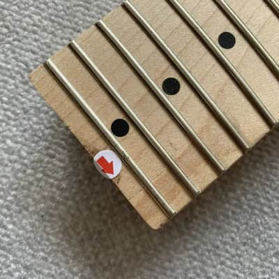 Short Scale Maple Wood Guitar Mini Neck, 21 Frets Fingerboard image 4