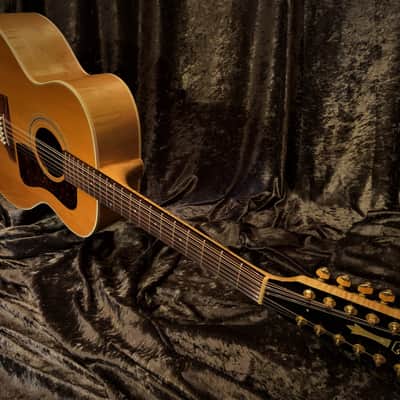 Guild jf30-12 1999 Highly Figured Flamed Neck Excellent Condition Great Play Ability image 7