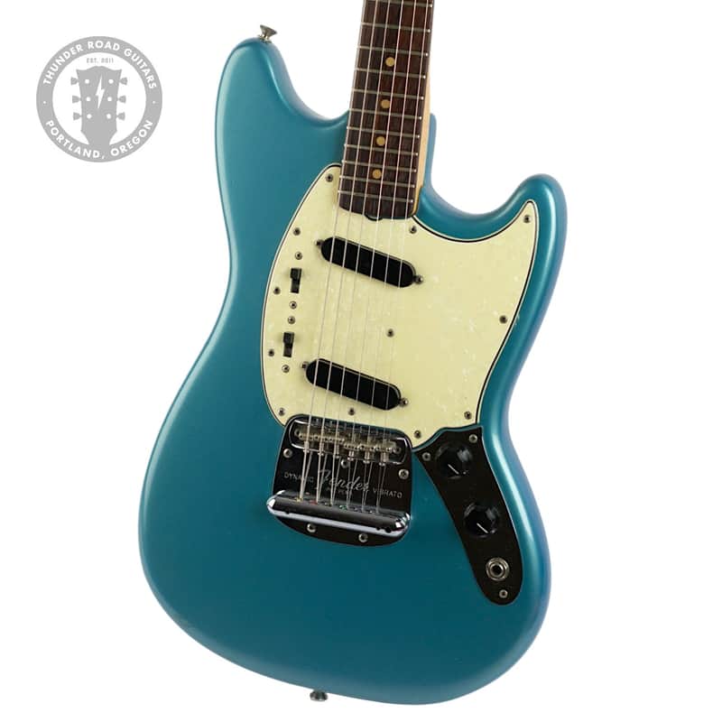 1964 Fender Mustang Lake Placid Blue Refin #L44024 - Excellent