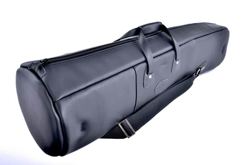 Trombone Gig Bag - Large Straight Tenor 8-9" Bell - Leather - Glenn Cronkhite image 1