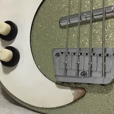 Danelectro Left Hand Lefty DC-2 Bass 1999 Korea Silver Sparkle image 11