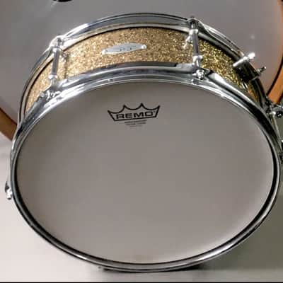 Rare C&C Custom Order Snare Drum 13” CC Tube Lugs Ginger Glass Glitter Cardwell USA Made image 3