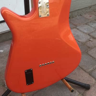 Ernie Ball Music Man Albert Lee SSS- Birdseye Maple- Pearl Orange-Hardcase image 17
