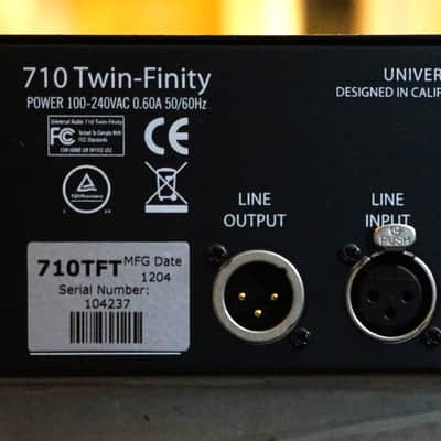 Universal Audio UA 710TF Twin-Finity Tube/Solid State Blending Mic Preamp w/DI Original Box image 8