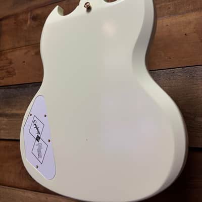 Epiphone Inspired by 63 Les Paul Custom Maestro Classic White w/case image 13