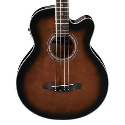 Ibanez AEB10EDVS AE Acoustic Electric Bass Guitar - Dark Violin Sunburst image 1