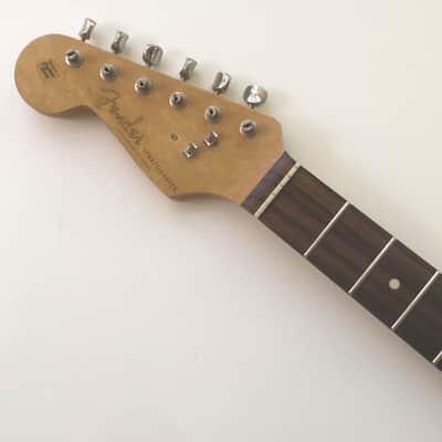 Vintage Modern Spec Lefty Fender Licensed Made in Japan Aged Relic Strat Guitar Neck Amber Loaded MIJ Nickel Gotoh Tuners image 2