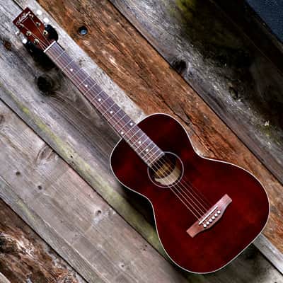 Art&Lutherie Roadhouse Parlor Guitar - Tennessee Red A/E image 21