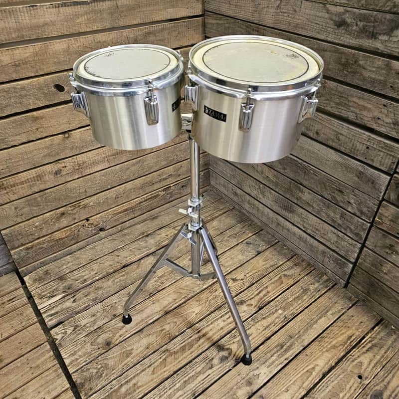 Tama Toms 8" And 10" Concert, Silver w/Premier Stand USED! RKJTM150426 image 1
