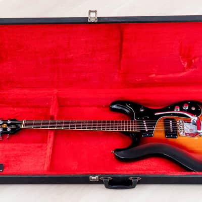 1970s Mosrite Ventures Model Vintage Electric Guitar Ash Body w/ Case, Firstman Avenger image 17
