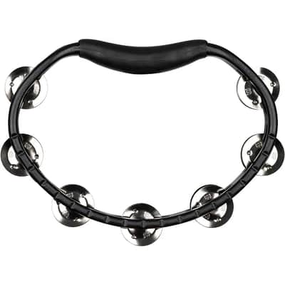 Meinl Headliner ABS Hand Held Tambourine Steel Jingles Black image 1