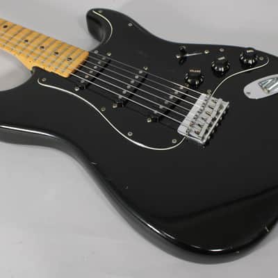 1979 Fender Hardtail Stratocaster Black w/OHSC image 7