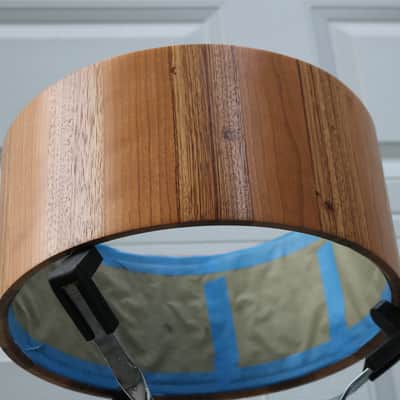 HHG drums PRE-SALE 14x7 Zebrawood/cherry Stave Snare 2020 Natural Satin Lacquer image 6