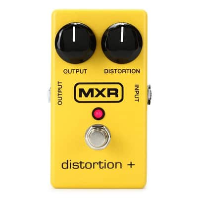 Dunlop MXR M104 Distortion+ Effects Guitar Effects Pedal, Yellow image 1