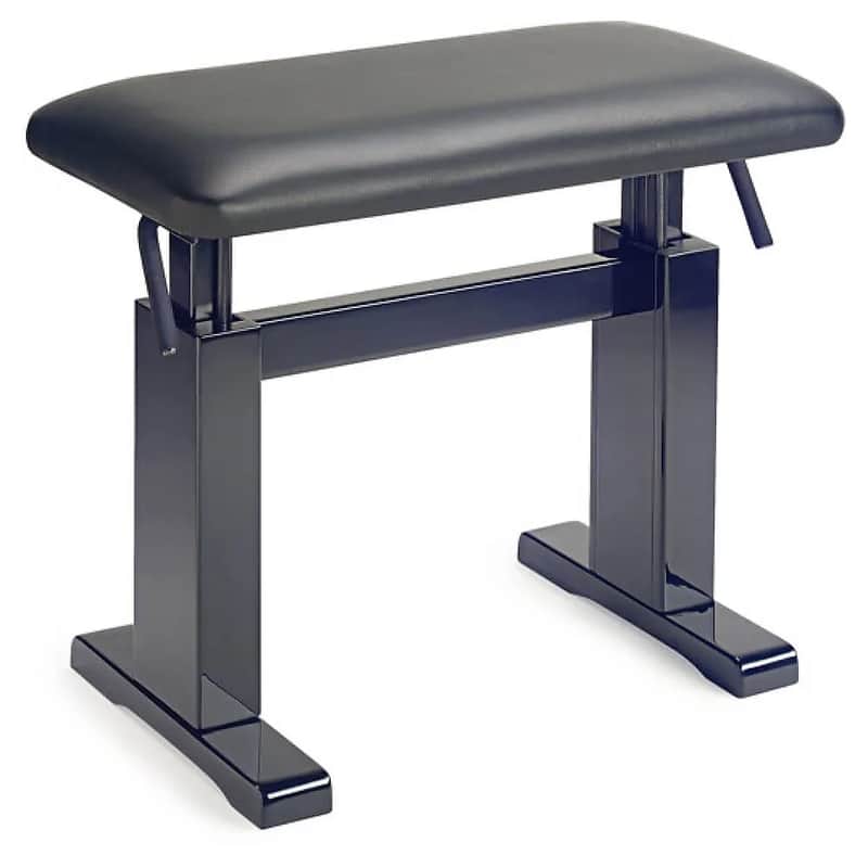 Stagg PBH780-LBK Hydraulic Leather Top Piano Bench image 1