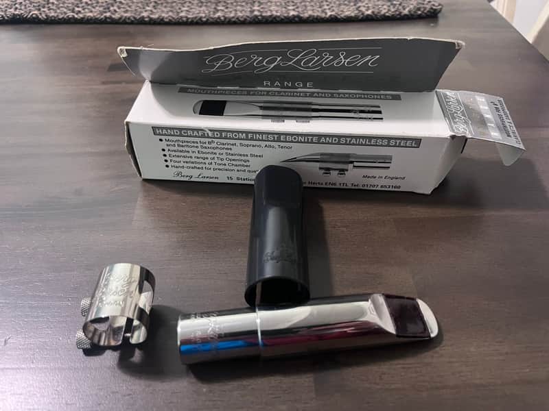 Berg Larsen 130/3/M Tenor Sax Mouthpiece 1980s - Stainless Steel
