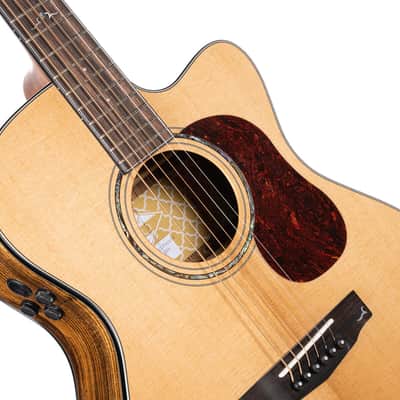 Cort Gold Series OC6 Bocote Acoustic Electric Guitar -*Case Included* 2020s - Natural Glossy image 6