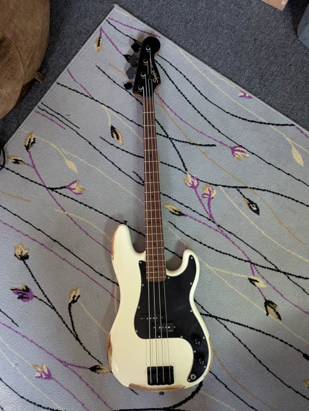 Custom Fender Squier Precision P Bass w/ EMG Geezer Butler Signature Pickups image 1