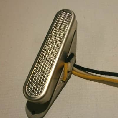 Telecaster Neck Pickup A5 Raw Non Plated Open Cover Silver Foil Alnico Hand Wound Coil Tap by Q pickup image 2
