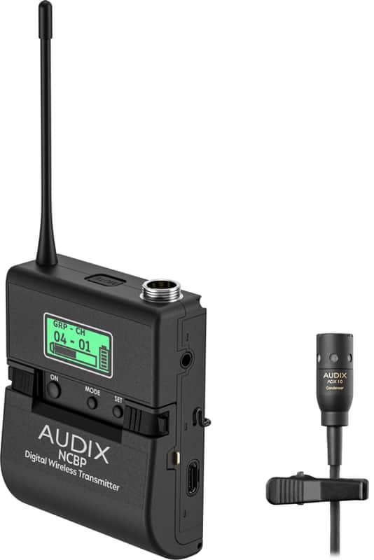 Audix Novacore NCBPADX10 Wireless Bodypack Transmitter with Lav Mic image 1