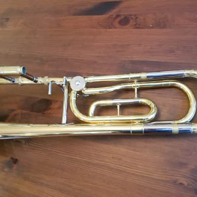 Yamaha YSL-448G Intermediate Bb/F Trombone 2010s - Lacquered Brass image 5