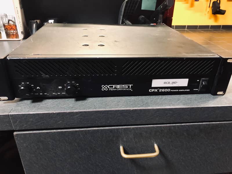 Crest Audio CPX 2600 Stereo Power Amplifier Black | Reverb