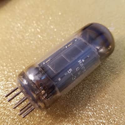 RCA Matched Pair (2) 6CG7 tNOS AT1000 TESTED Vacuum Tubes T1 blackplate dual triode 1954-1959 image 22