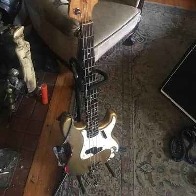 Fender Precision Bass 1965 Faded Shoreline Gold image 4