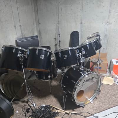 Sonor Phonic 13 inch tom drum 1975 - Black image 11