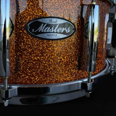 ~NEW~ Pearl MM6C1465S/C830 Masters Maple 6.5x14 Snare Drum in Autumn Fire Sparkle Lacquer w/ Die-Cast Hoops image 2
