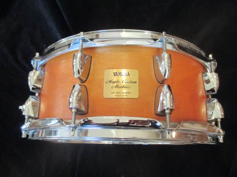 Yamaha Maple Custom Absolute 14 X 5.5 Snare Drum, Made In Japan, Mint! image 1