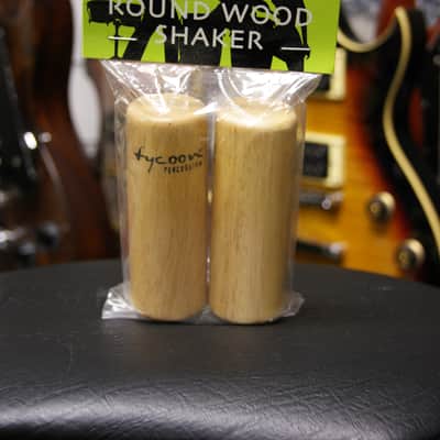 Tycoon TS-40 Round Wood Shakers in Siam Oak (pair) image 3