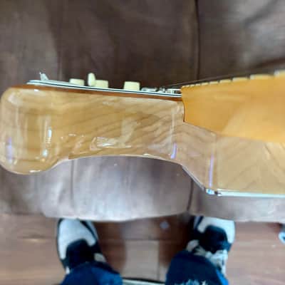 Fender Rarities Series Flame Koa Top American Original '50s Stratocaster with Maple Fretboard 2019 - Natural image 12