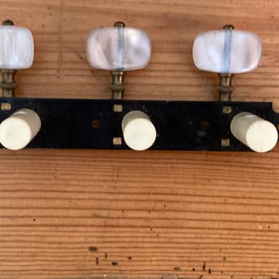 Vintage Engraved Fustero Classical Spanish Guitar Tuning Heads Tuners Circa 1970 image 12