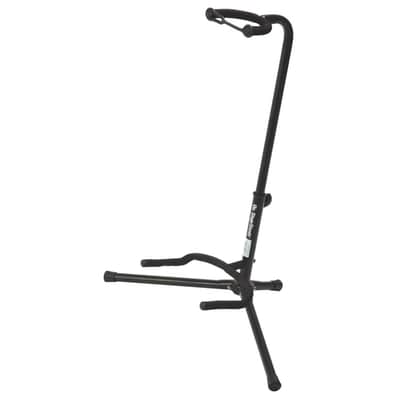 Metal Guitar Stand - On Stage XCG4 - Black Tripod Guitar Stand image 1