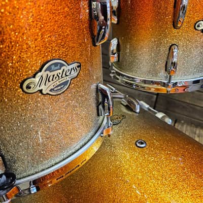 Drum Kit Pearl Masters MCX All Maple, Orange Sparkle Fade USED! RKMCX201025 image 6