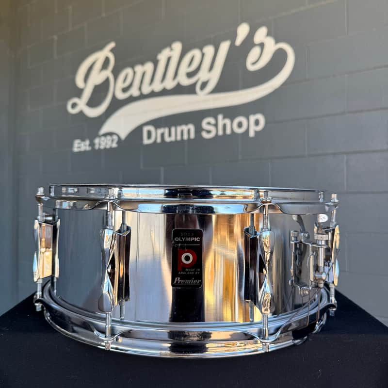 Vintage Premier Olympic 5.5x14 Chrome-over-Steel Snare Drum (Rm4) image 1