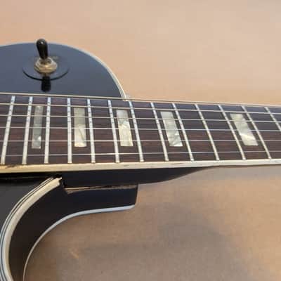 1970/80s Hondo II Single Cut LP Electric Guitar Black image 8