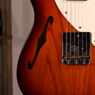 Fender Custom Shop 1950 Telecaster Thinline Journeyman Relic - Maple Fingerboard, Aged Violin Burst image 4